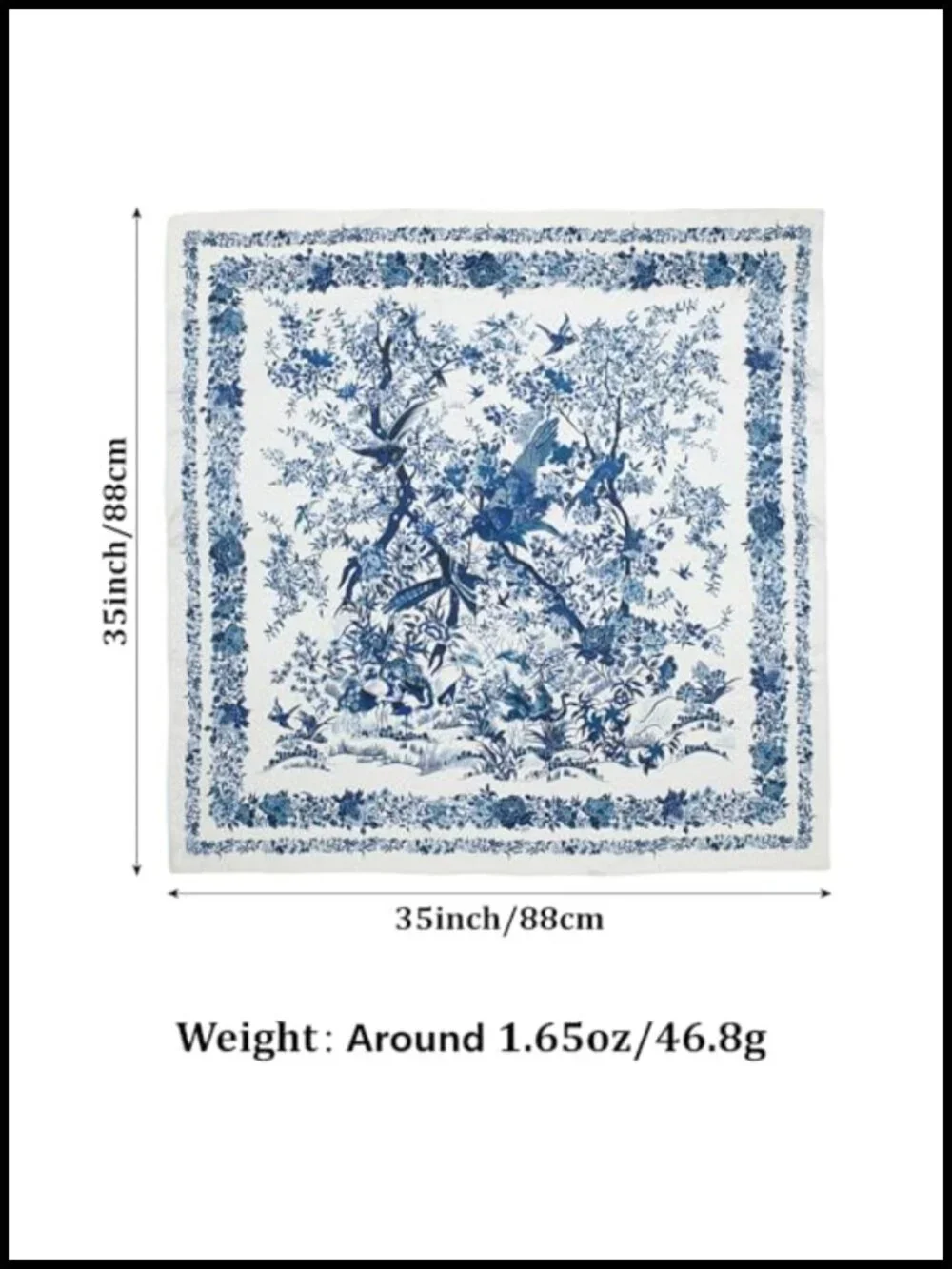 100% Mulberry Silk Scarf, 35